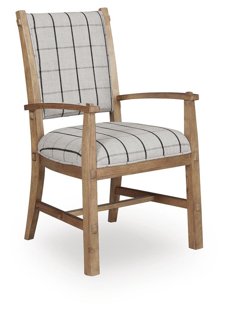 Ridgester Dining Arm Chair - Light Brown (3)