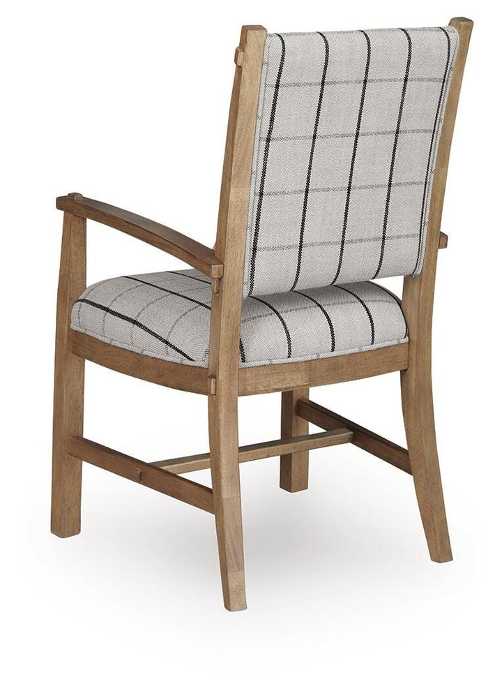 Ridgester Dining Arm Chair - Light Brown (6)