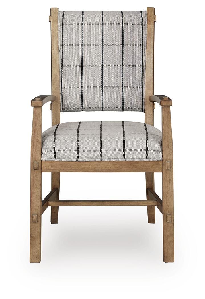 Ridgester Dining Arm Chair - Light Brown (4)