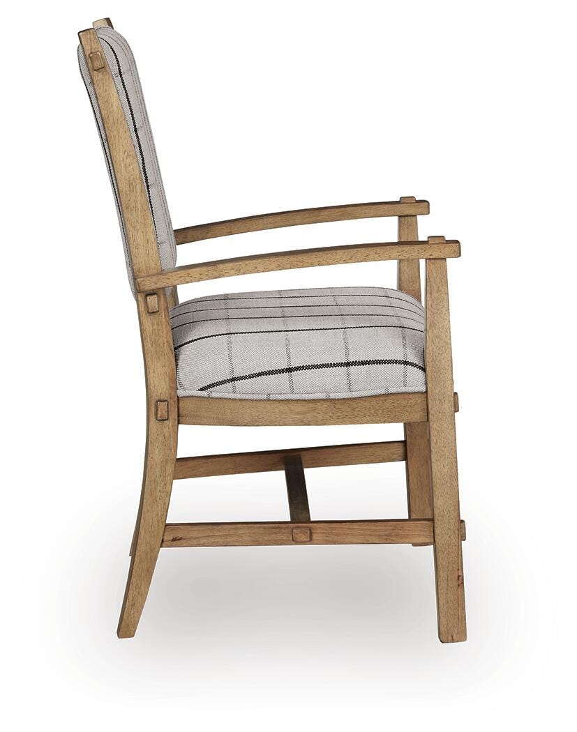 Ridgester Dining Arm Chair - Light Brown (5)
