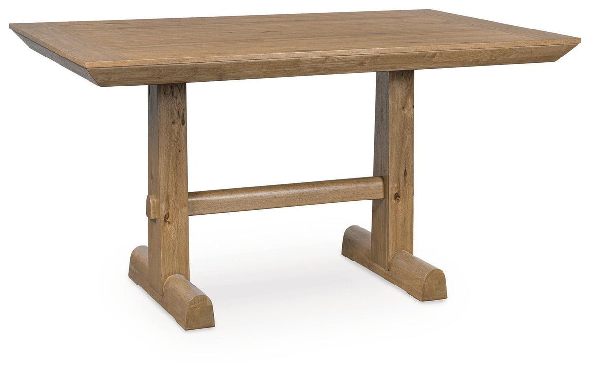 Ridgester Counter Height Dining Table - Light Brown (1)