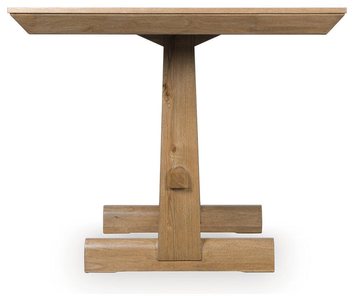 Ridgester Counter Height Dining Table - Light Brown (4)
