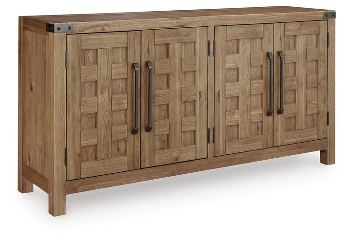 Ridgester Dining Server - Light Brown (1)
