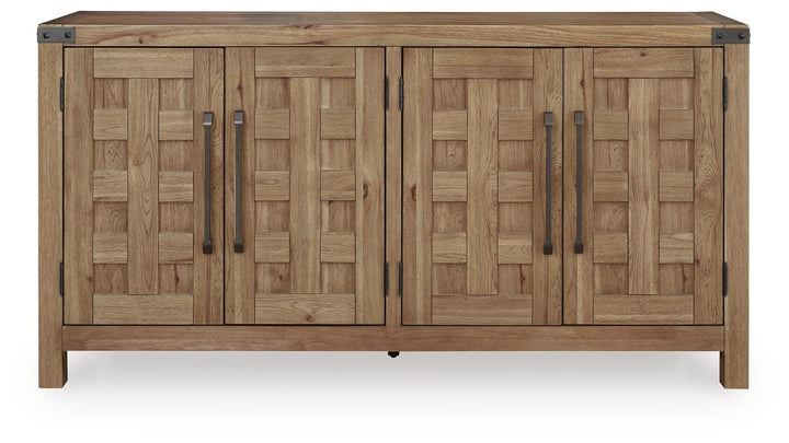 Ridgester Dining Server - Light Brown (4)