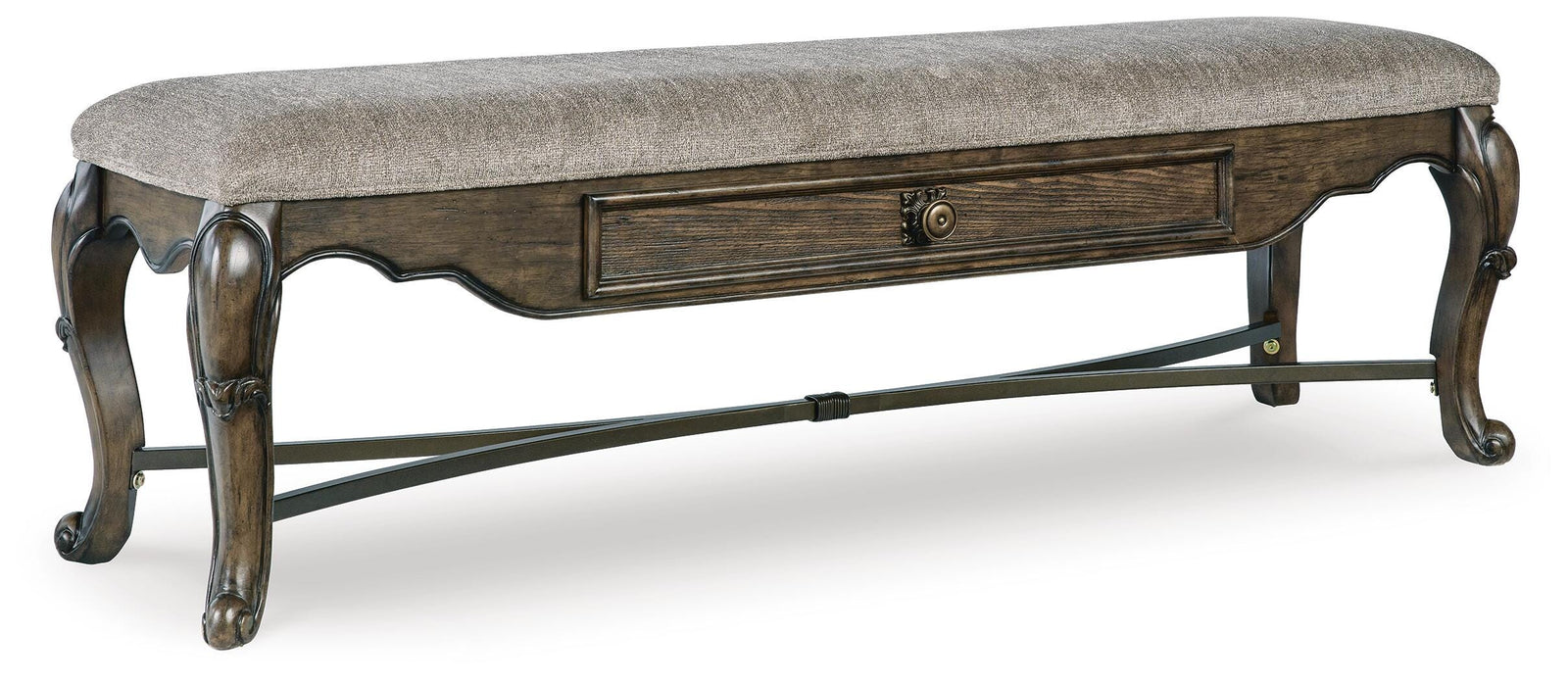 Maylee 63" Dining Bench - Dark Brown (1)