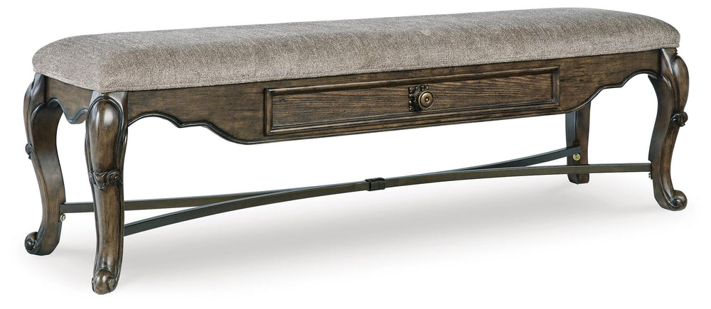 Maylee 63" Dining Bench - Dark Brown (1)