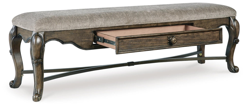 Maylee 63" Dining Bench - Dark Brown (3)
