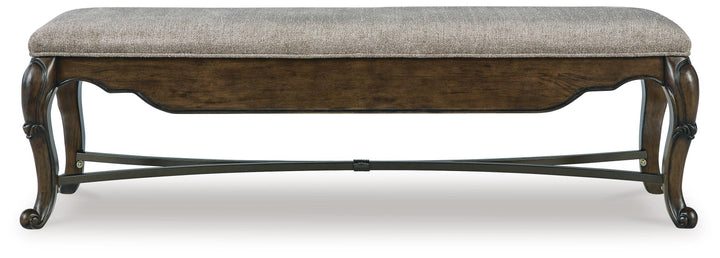 Maylee 63" Dining Bench - Dark Brown (6)