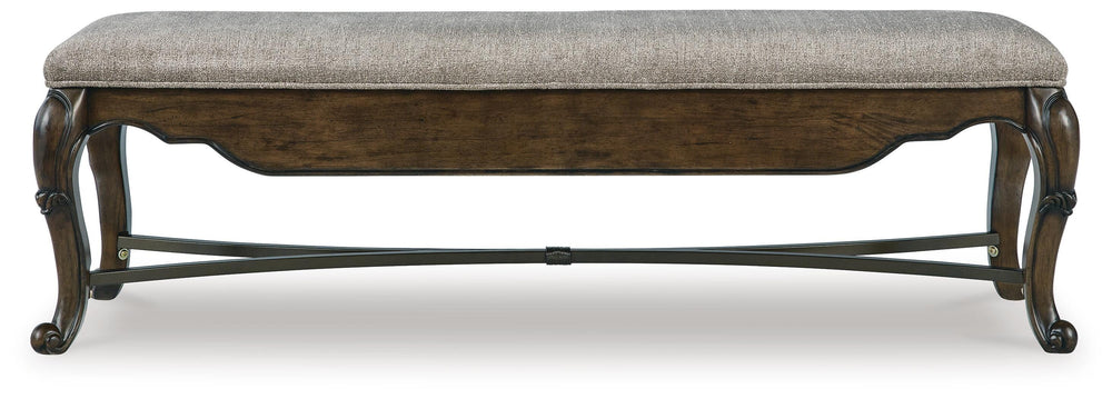 Maylee 63" Dining Bench - Dark Brown (6)