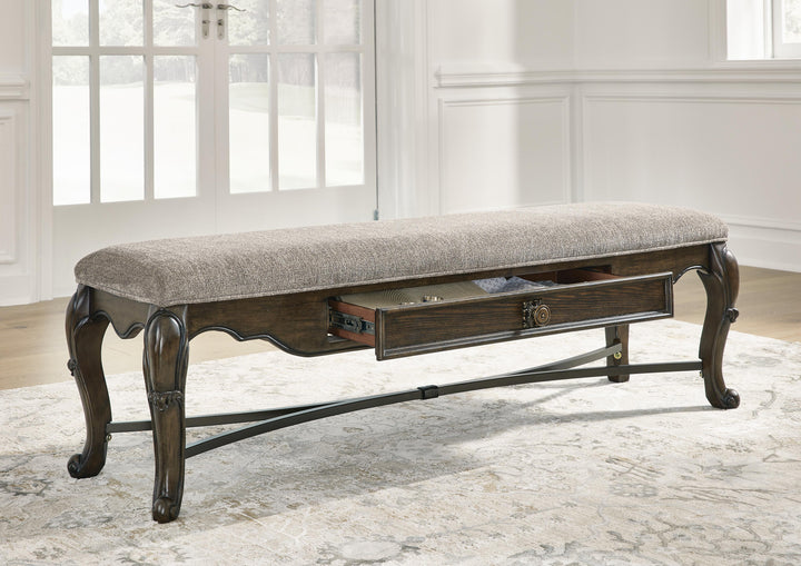 Maylee 63" Dining Bench - Dark Brown (7)