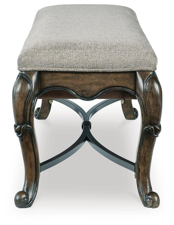 Maylee 63" Dining Bench - Dark Brown (5)