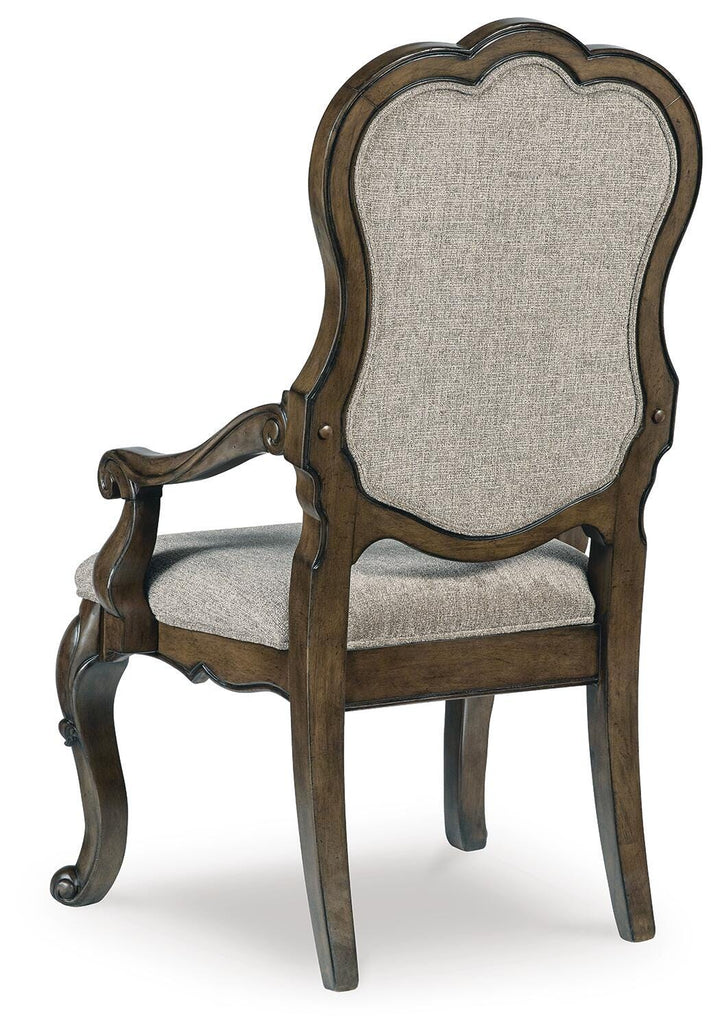 Maylee Dining Arm Chair - Dark Brown (5)