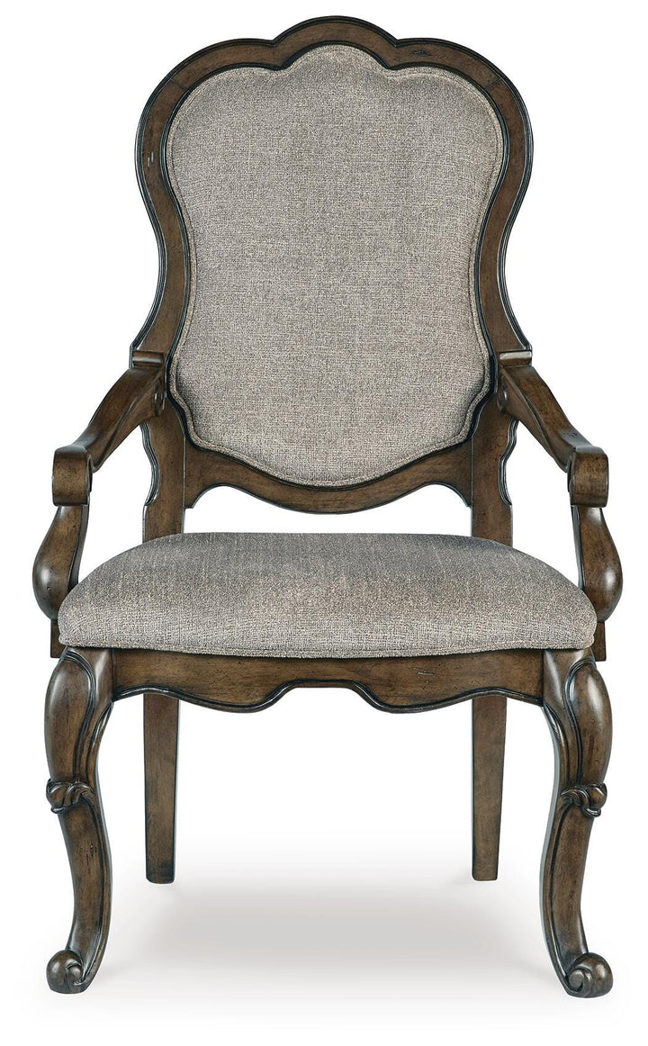 Maylee Dining Arm Chair - Dark Brown (3)
