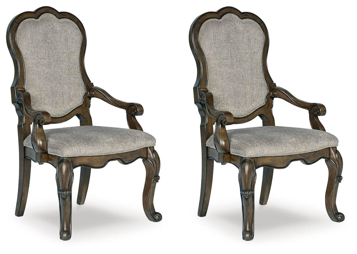 Maylee Dining Chair (Set of 2) - Dark Brown (2)