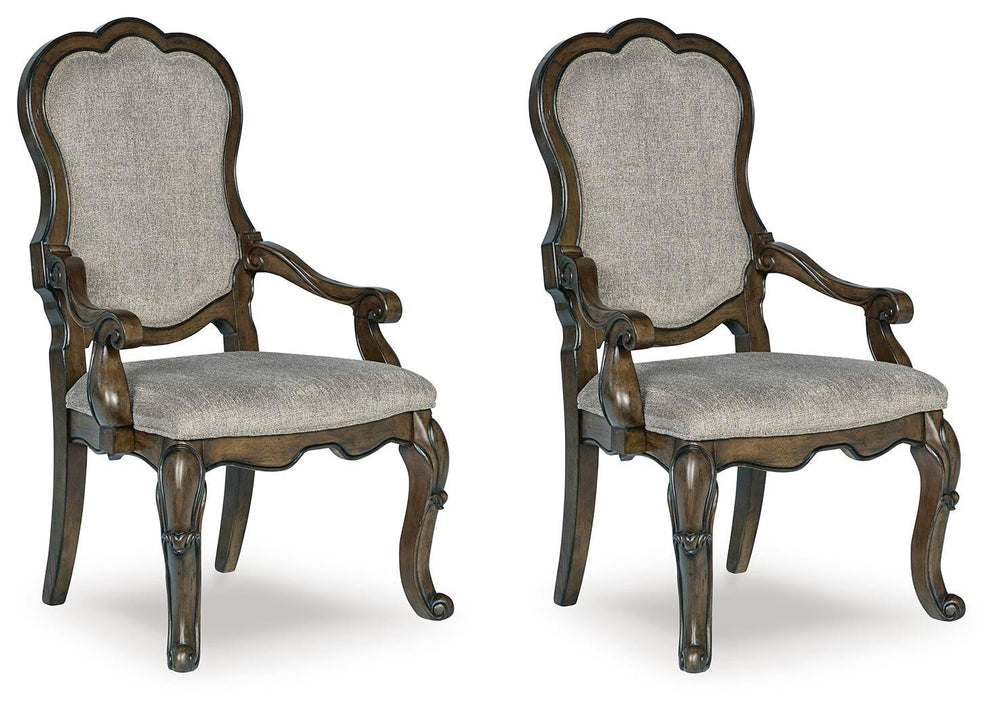 Maylee Dining Chair (Set of 2) - Dark Brown (2)
