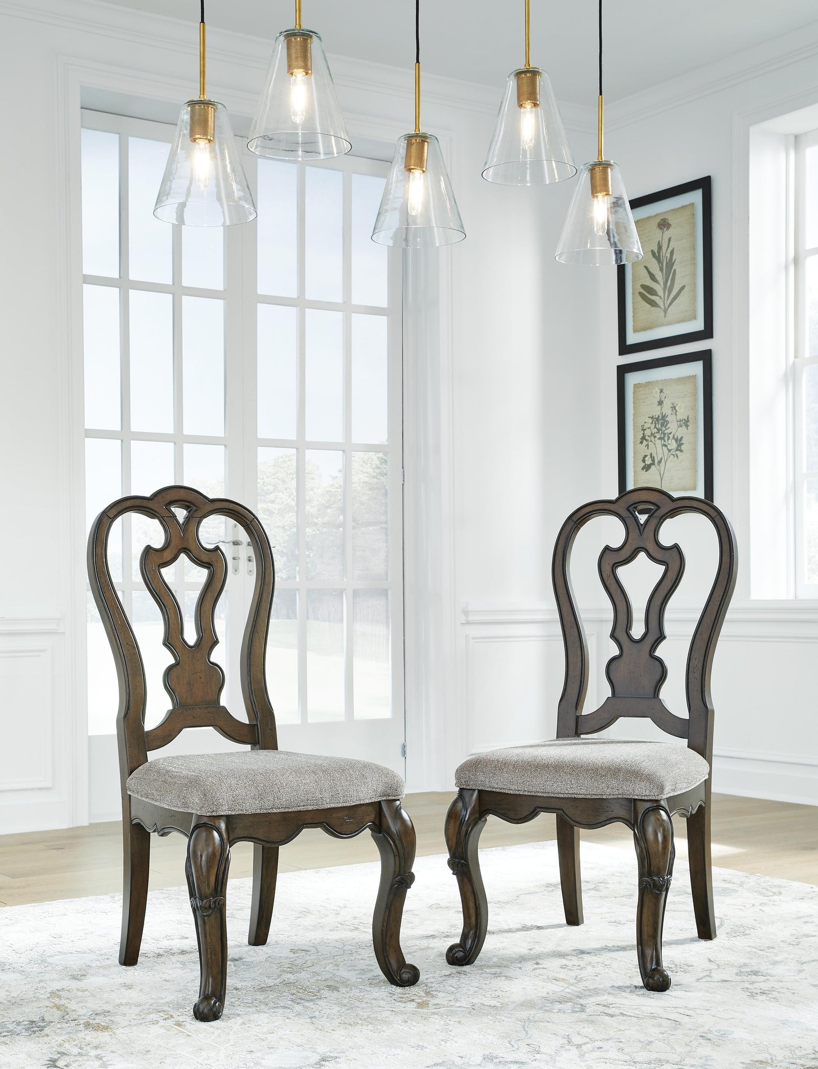 Maylee Dining Chair - Dark Brown (2)