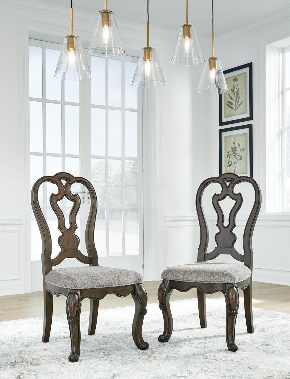 Maylee Dining Chair - Dark Brown (2)
