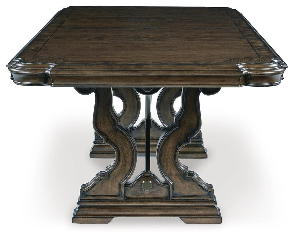 Maylee Dining Extension Table - Dark Brown (4)