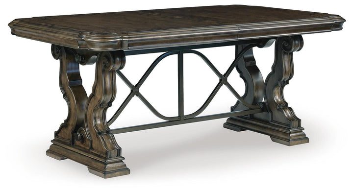 Maylee Dining Extension Table - Dark Brown (5)