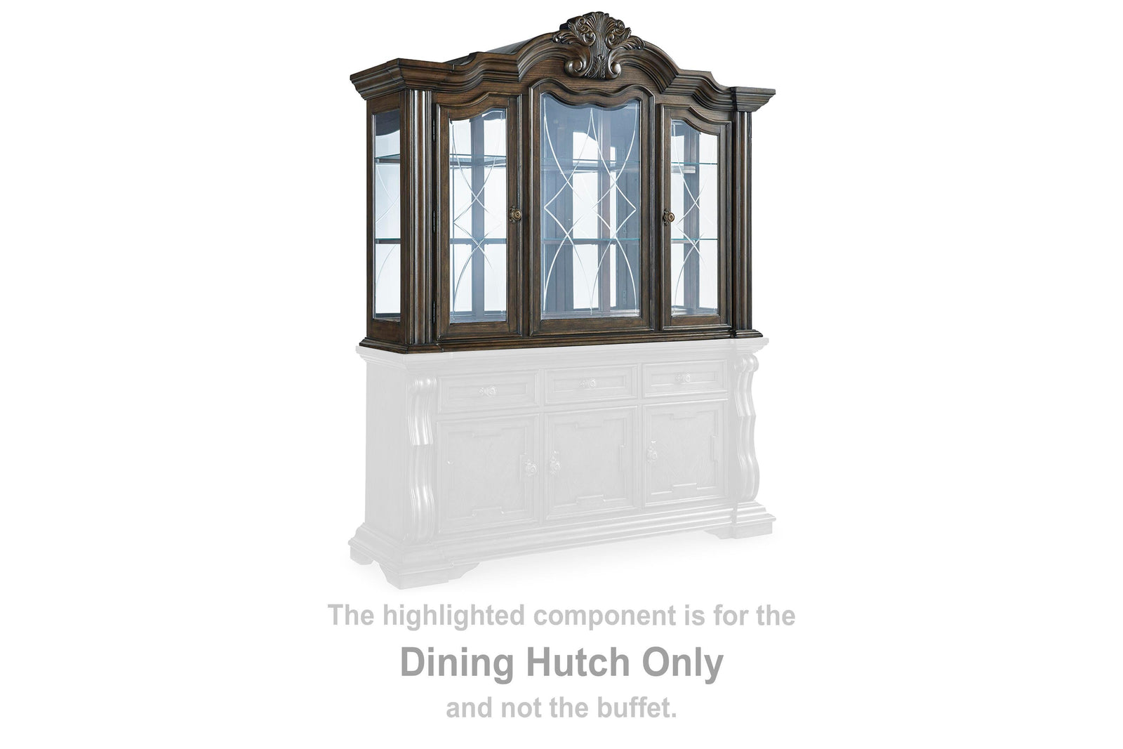 Maylee Dining Hutch - Dark Brown (2)