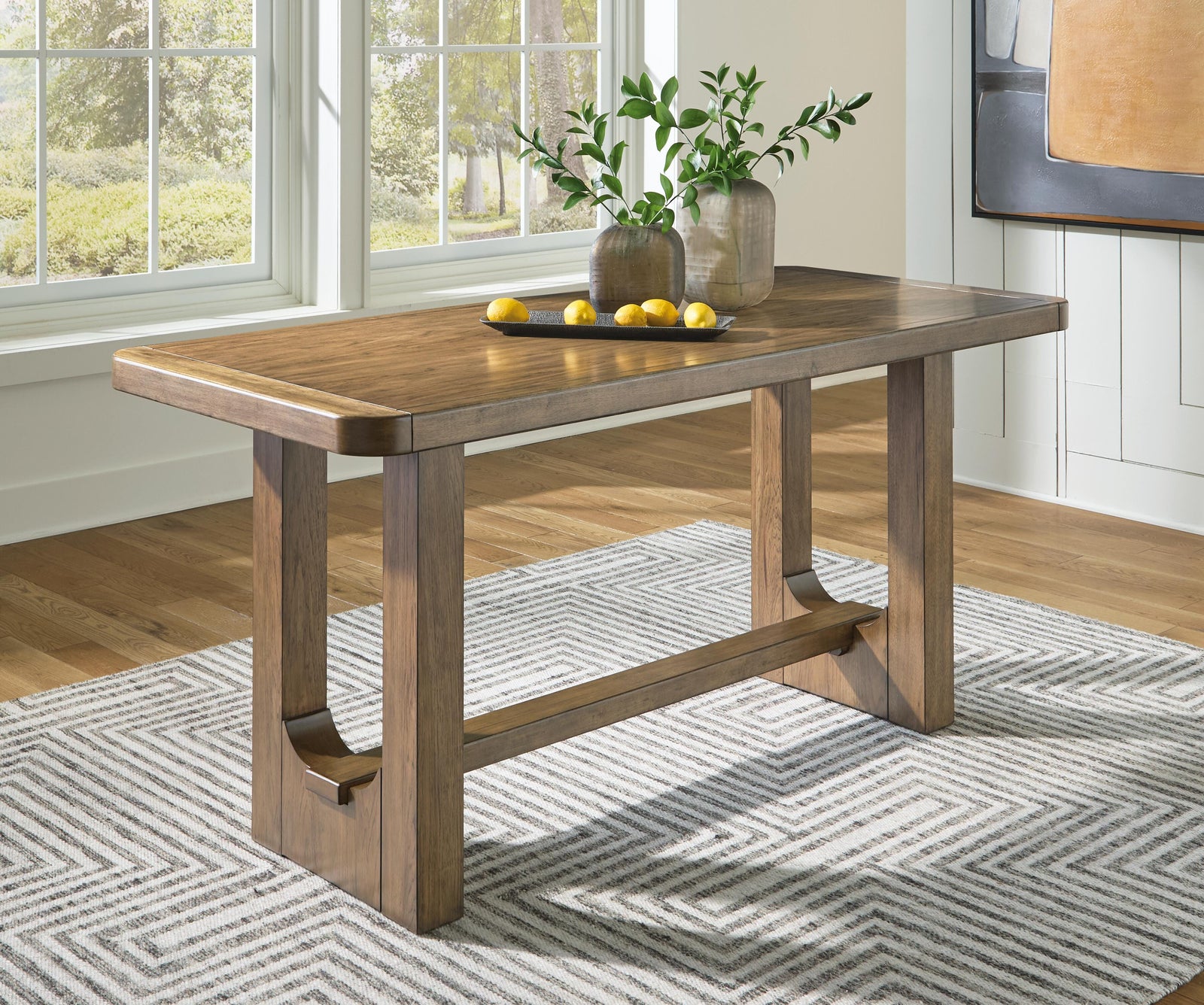 Cabalynn Counter Height Dining Table - Light Brown (2)