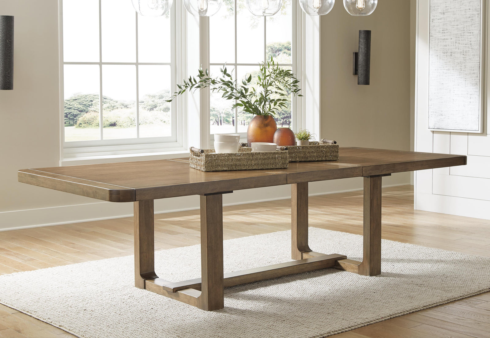 Cabalynn Dining Extension Table - Light Brown (2)