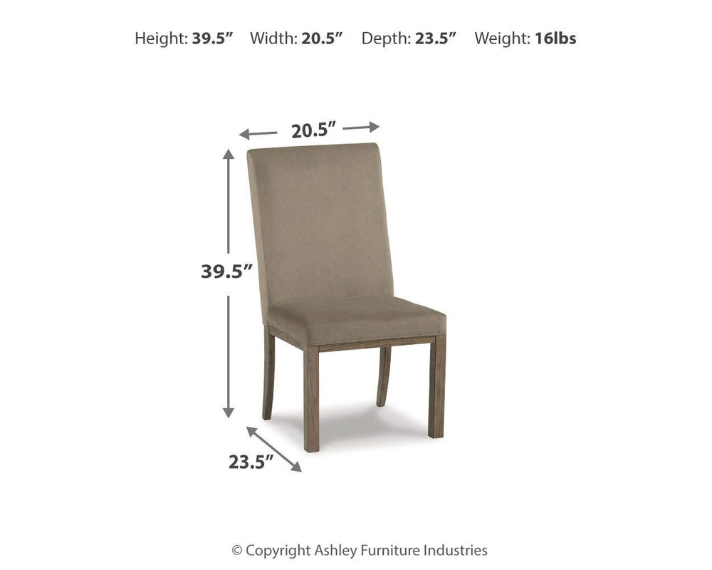 Chrestner Dining Chair - Dark Gray (7)