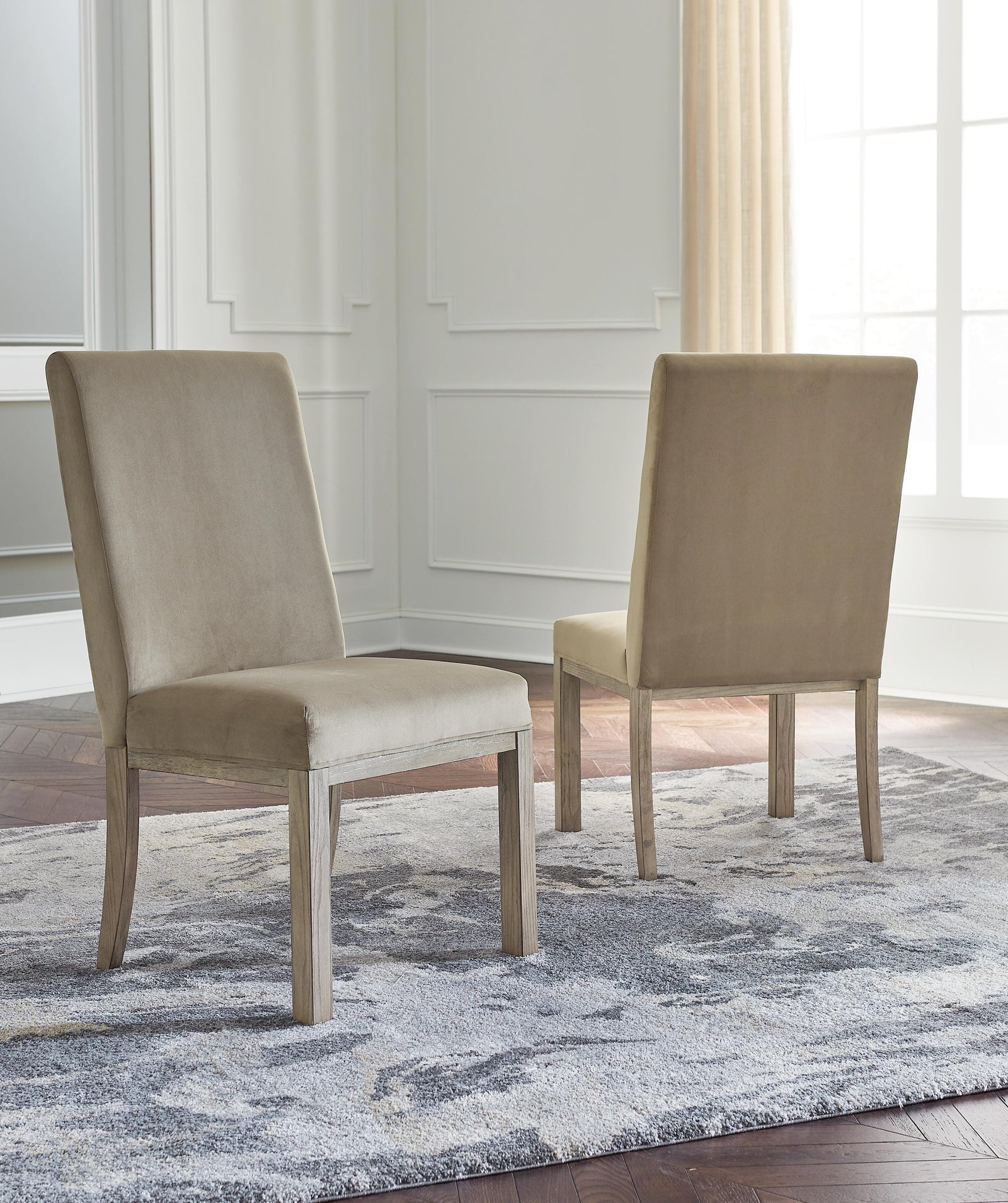 Chrestner Dining Chair - Dark Gray (2)
