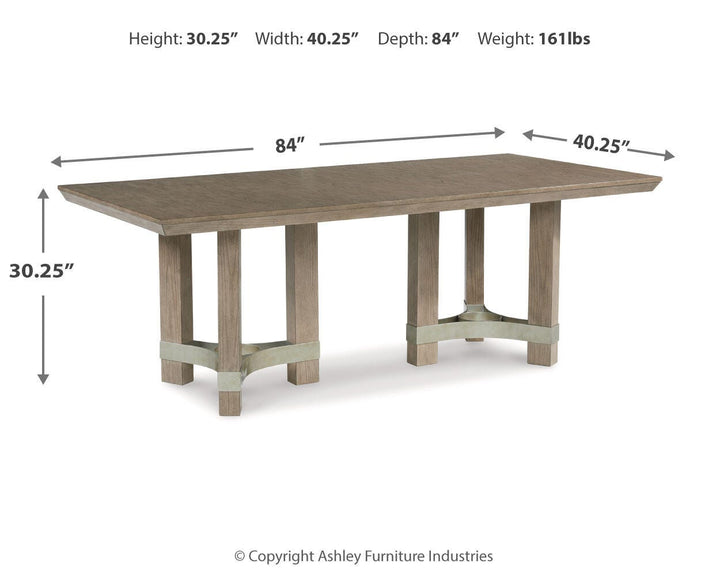 Chrestner Dining Table - Gray (7)