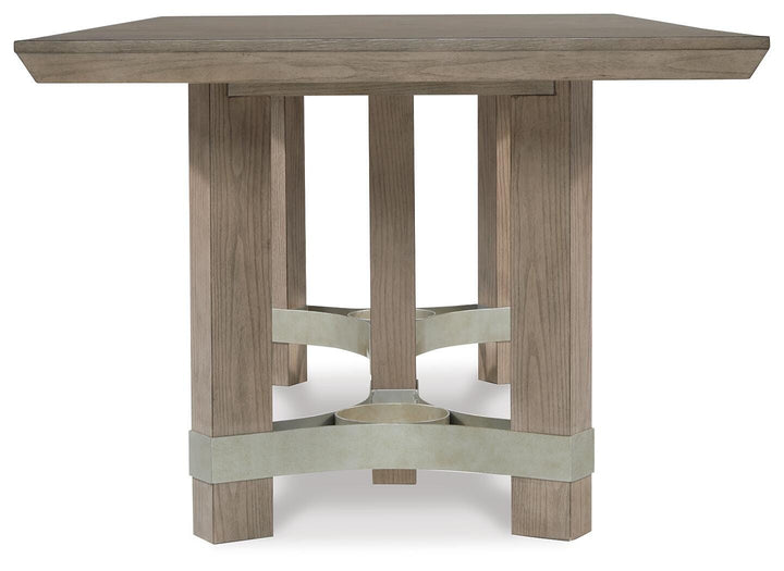 Chrestner Dining Table and 6 Chairs - Gray (8)