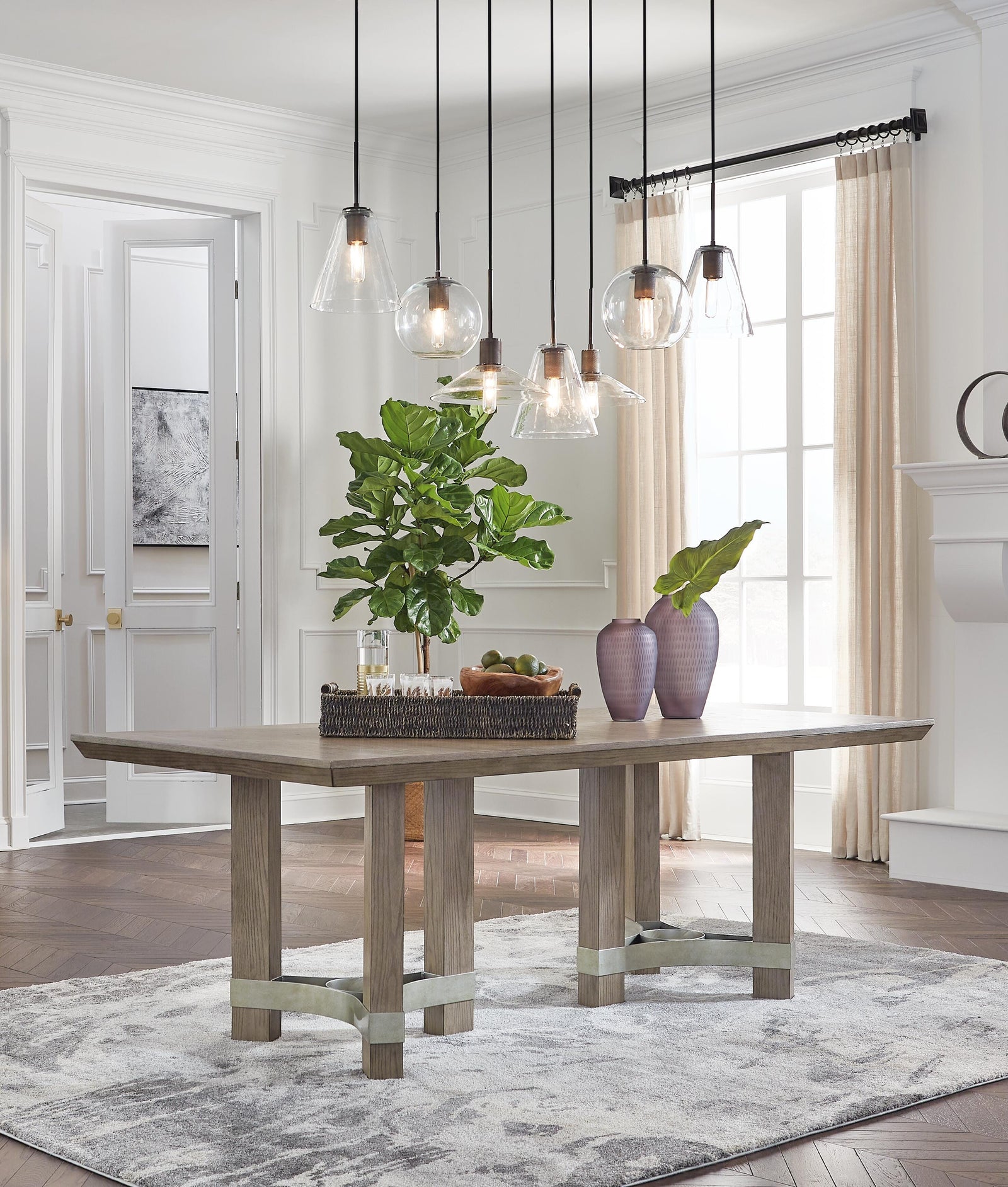 Chrestner Dining Table - Gray (2)
