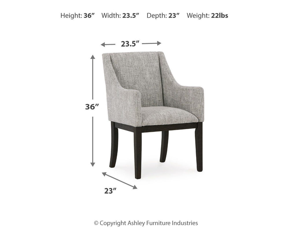 Burkhaus Dining Arm Chair - Dark Brown (7)