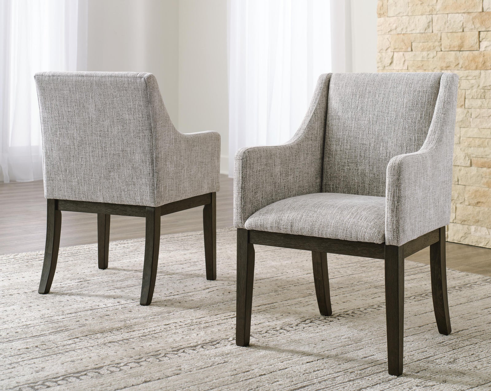 Burkhaus Dining Arm Chair - Dark Brown (2)