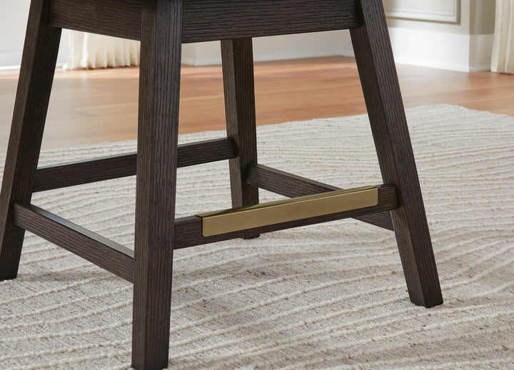 Burkhaus Counter Height Barstool - Dark Brown (7)