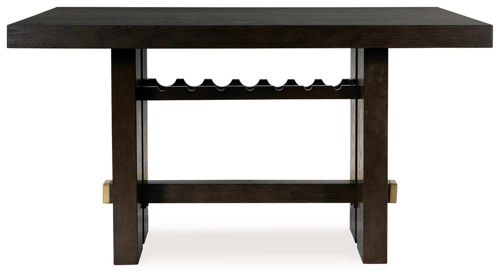 Burkhaus Counter Height Dining Table - Dark Brown (3)