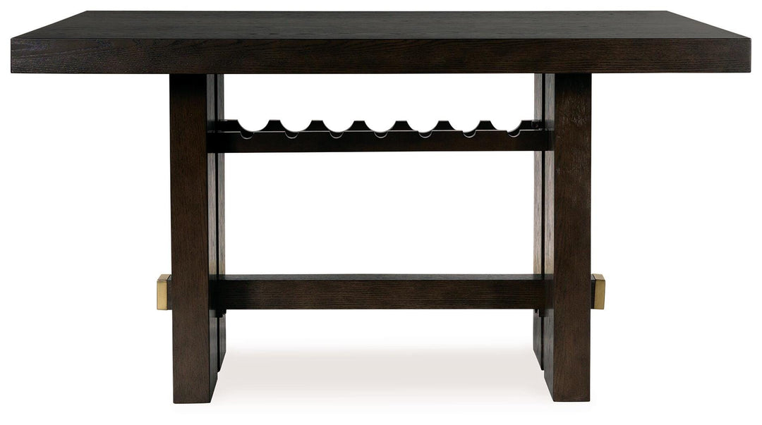 Burkhaus Counter Height Dining Table - Dark Brown (3)