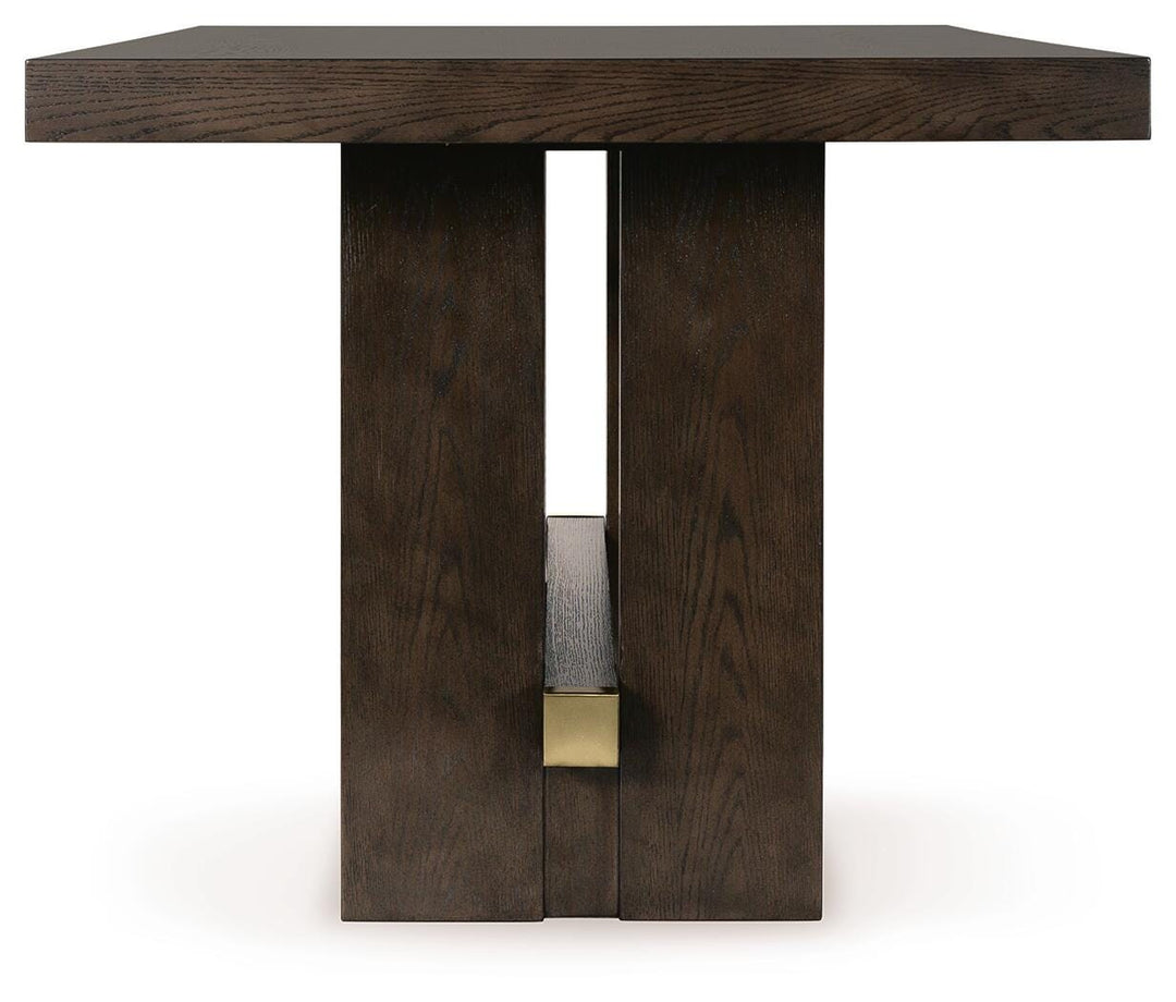 Burkhaus Counter Height Dining Table - Dark Brown (4)