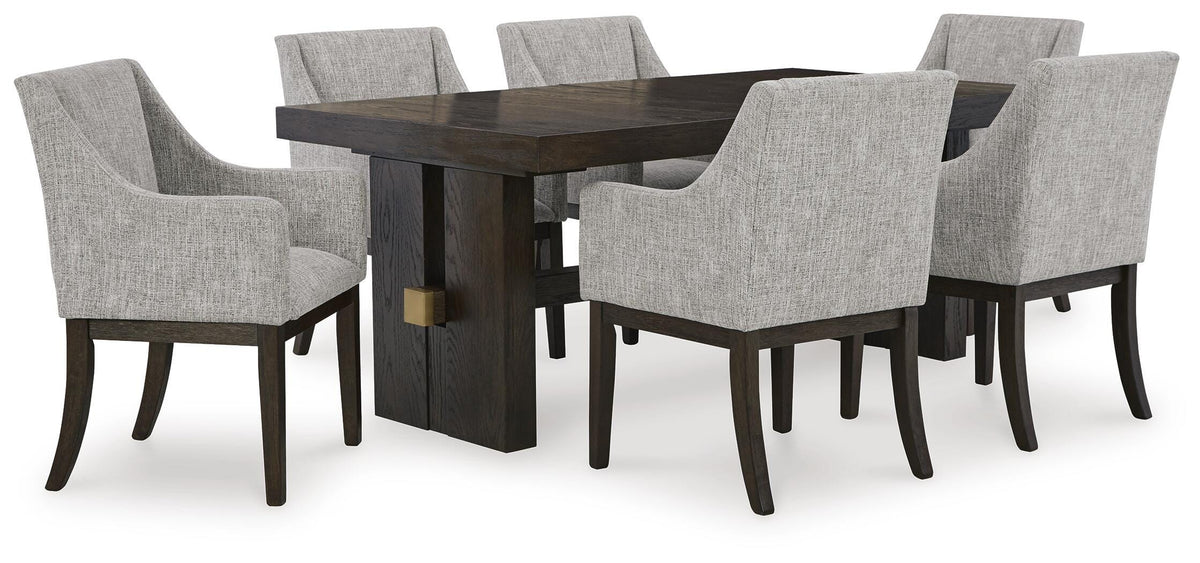 Burkhaus Dining Table and 6 Chairs (1)