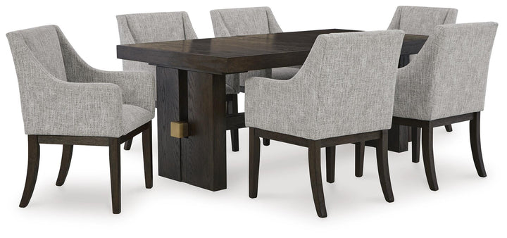 Burkhaus Dining Table and 6 Chairs (1)