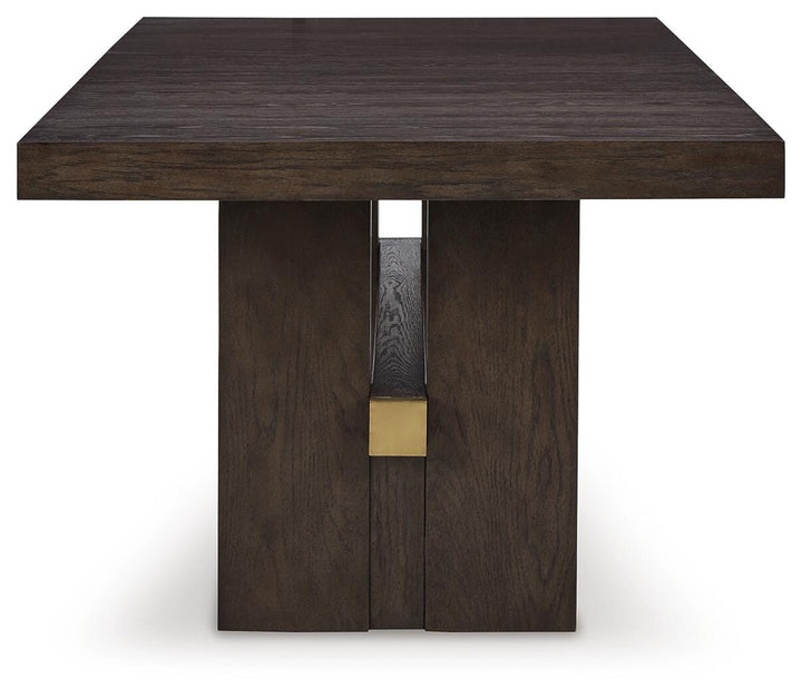 Burkhaus Dining Table and 4 Chairs - Dark Brown (9)