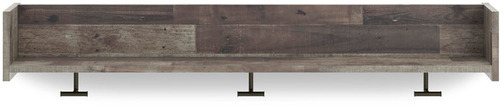 Neilsville Wall Mounted Coat Rack with Shelf - Multi Gray (5)