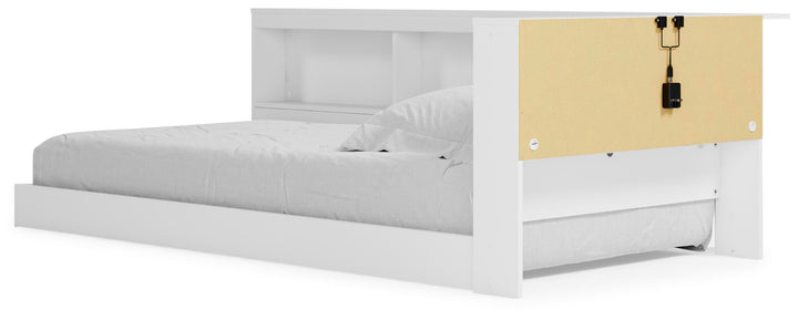 Piperton Twin Bookcase Storage Bed - White (6)