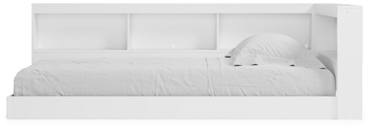 Piperton Twin Bookcase Storage Bed - White (5)