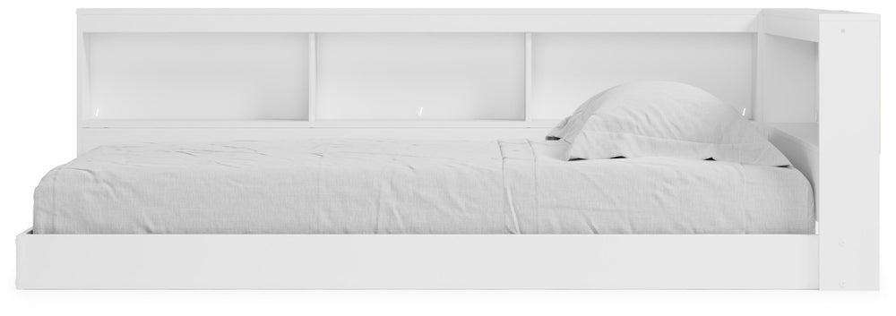 Piperton Twin Bookcase Storage Bed - White (5)