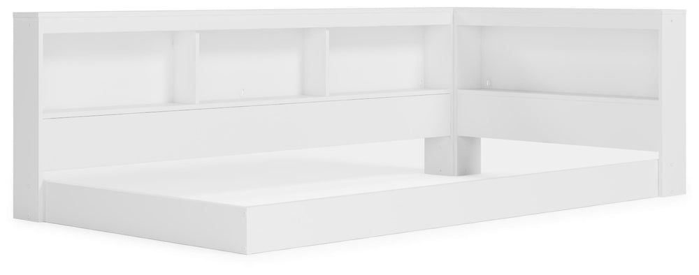 Piperton Twin Bookcase Storage Bed - White (3)