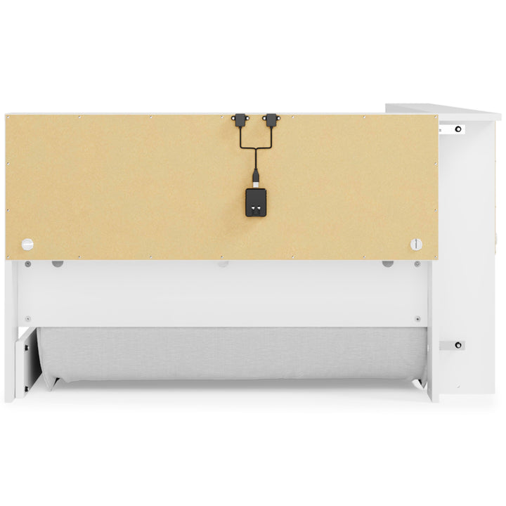 Piperton Twin Bookcase Storage Bed - White (7)