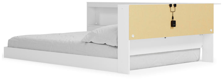 Piperton Full Bookcase Storage Bed - White (6)