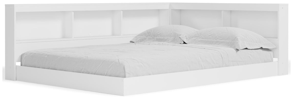 Piperton Full Bookcase Storage Bed - White (1)