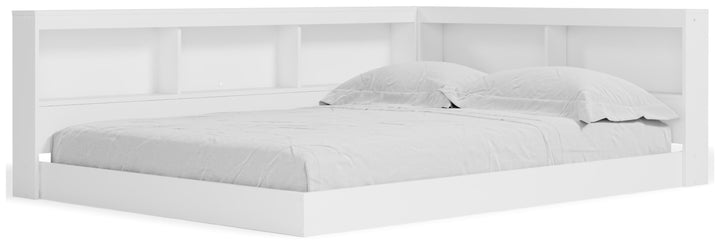 Piperton Full Bookcase Storage Bed - White (1)