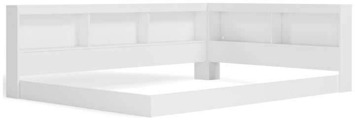 Piperton Full Bookcase Storage Bed - White (3)
